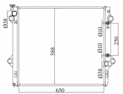 TOYOTA LANDCRUISER PRADO 4.7G /HILUX 4 RUNNER 2002-2003 AT radiator