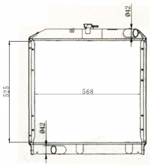 TOYOTA DYNA/HINO DUTRO 2002-2004 MT radiator