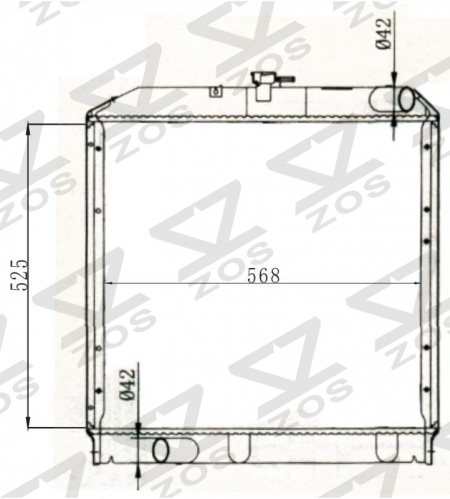 TOYOTA DYNA/HINO DUTRO 2002-2004 MT radiator