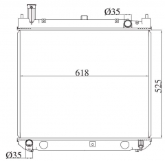 TOYOTA HIACE REGIUS 1997-2002 AT radiator