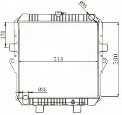 TOYOTA LANDCRUSER MT radiator