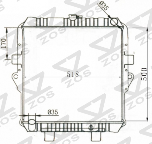 TOYOTA LANDCRUSER MT radiator