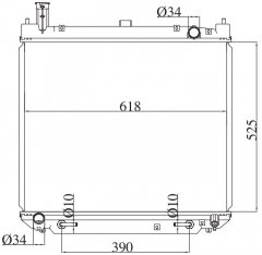 TOYOTA DYNA/ TOYOACE 2.8D 1995-1997 MT radiator