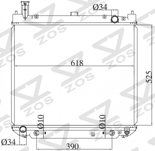TOYOTA DYNA/ TOYOACE 2.8D 1995-1997 MT radiator