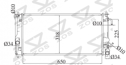 TOYOTA CELICA 1.8 16V 1999-2000 AT radiator