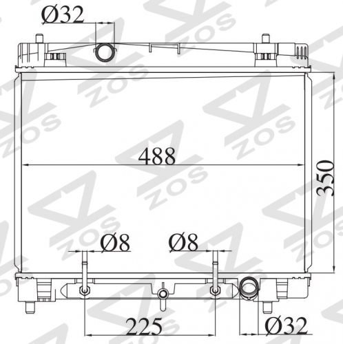 TOYOTA YARIS 1.0 1.3 2005- AT radiator