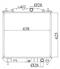 TOYOTA AVANZA 2003-2007 MT radiator