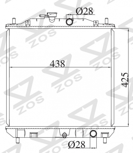 TOYOTA AVANZA 2003-2007 MT radiator