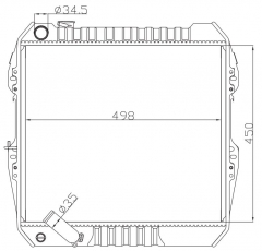 TOYOTA HILUX 2.4/3.0 (D) 1989 MT radiator