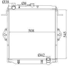 TOYOTA LANDCRUSER 2002- MT radiator
