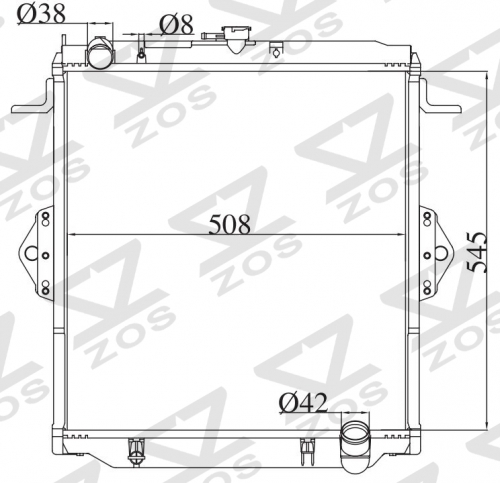 TOYOTA LANDCRUSER 2002- MT radiator