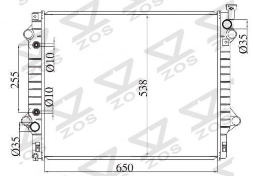 TOYOTA TACOMA 2005- AT radiator