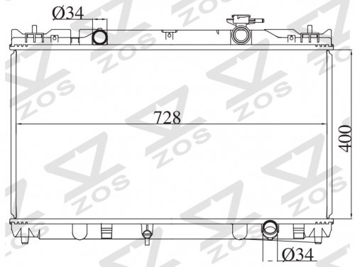TOYOTA CAMRY SOLARA 2.0 2.4 G 2002-2008 MT radiator