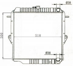 TOYOTA LANDCRUISER 1990-1996 MT radiator