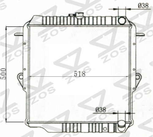 TOYOTA LANDCRUISER 1990-1996 MT radiator