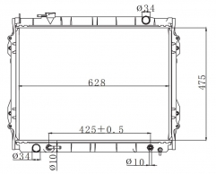 TOYOTA TACOMA 2.4 2.7 3.4 L4 V6 1995-2004 AT radiator
