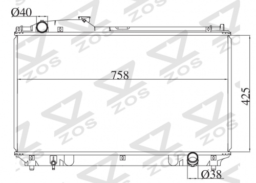 TOYOTA LEXUS LS430 4.3 V8/CELSIOR 2001-2003 MT radiator