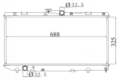 TOYOTA COROLLA 1992-1994 MT radiator