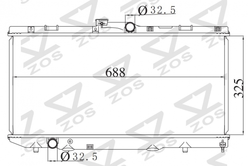 TOYOTA COROLLA 1992-1994 MT radiator