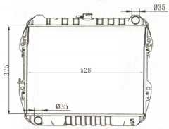 TOYOTA HILUX / 4 RUNNER 1984-1990 MT radiator