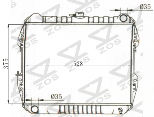 TOYOTA HILUX / 4 RUNNER 1984-1990 MT radiator