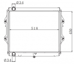 TOYOTA HILUX 3.0 MT radiator