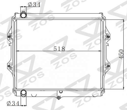 TOYOTA HILUX 3.0 MT radiator