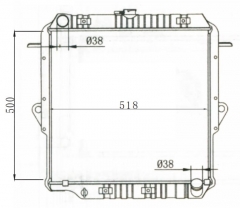 TOYOTA LANDCRUISER 1990-1996 MT radiator