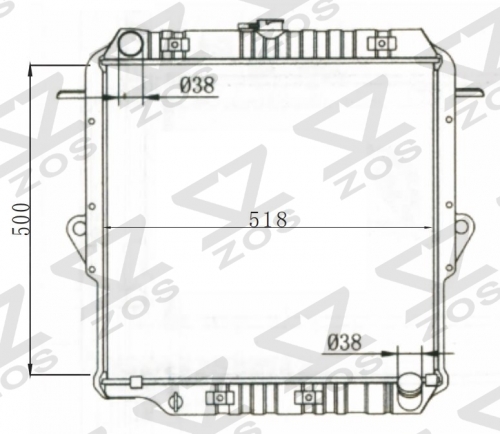 TOYOTA LANDCRUISER 1990-1996 MT radiator
