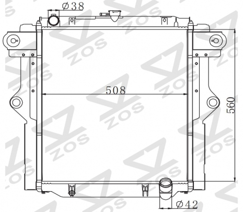 TOYOTA LANDCRUISER 2007- MT radiator