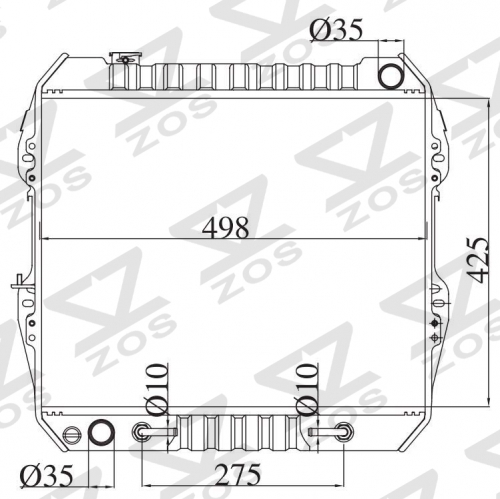 TOYOTA HILUX 2.4/3.0 1989 AT radiator