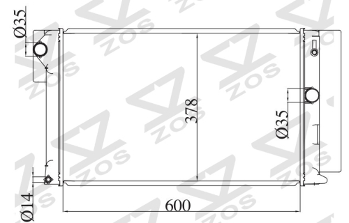 TOYOTA COROLLA 2007- MT radiator