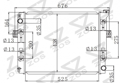 TOYOTA LIFT 82.3FD30 AT radiator