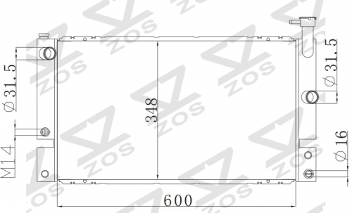 TOYOTA PRIUS'03-09 radiator