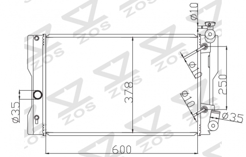 TOYOTA COROLLA 2006- AT radiator