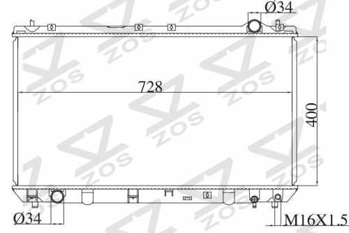 TOYOTA CAMRY 1998-1999 MT radiator