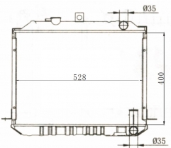 TOYOTA HIACE 1987-1991 MT radiator