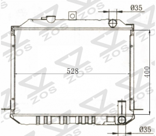 TOYOTA HIACE 1987-1991 MT radiator