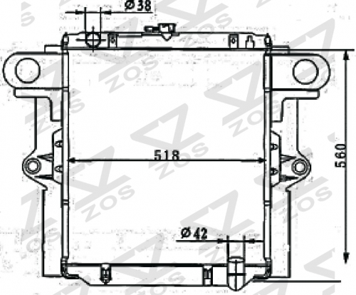 TOYOTA LANDCRUISER 2007- AT radiator