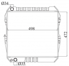 TOYOTA HILUX PICK UP 1989- MT radiator