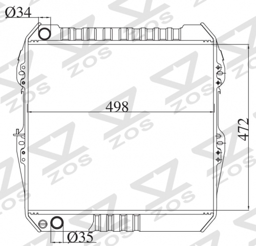 TOYOTA HILUX PICK UP 1989- MT radiator