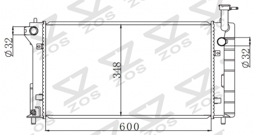 TOYOTA PRIUS 1997-2000 MT radiator