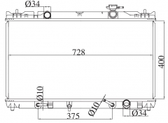 TOYOTA CAMRY SOLARA 2.0 2.4 G 2002-2008 AT radiator