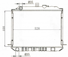 TOYOTA HIACE 1987-1989 MT radiator