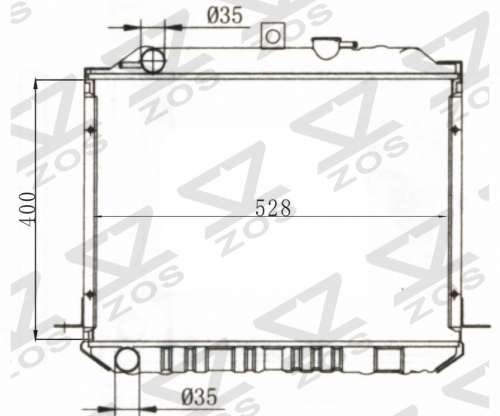TOYOTA HIACE 1987-1989 MT radiator