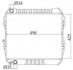TOYOTA HILUX PICK UP 1989- MT radiator