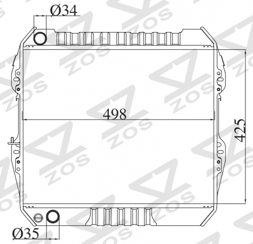 TOYOTA HILUX PICK UP 1989- MT radiator