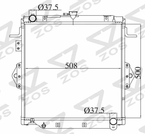 TOYOTA LANDCRUISER 1999-2001 MT radiator