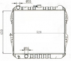 TOYOTA HILUX 2.4 1988-1997 MT radiator