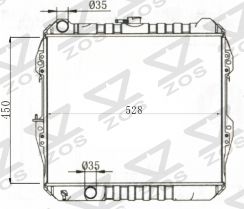 TOYOTA HILUX 2.4 1988-1997 MT radiator